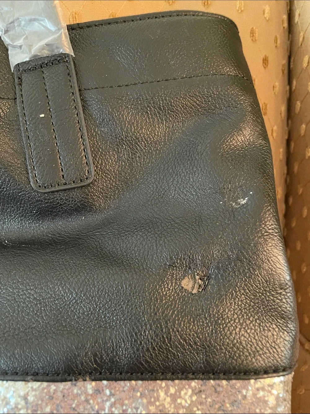 IMAN Black and Silver Glitter Tote